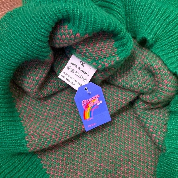 🎀🍒 Pinky Promise 🍒🎀 Cute Retro Knit Tunic Sweater - Picture 12 of 12